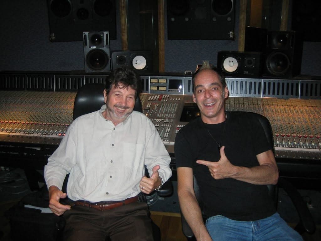 David Mikeal with 3-Time Grammy Winning Mixing Engineer Tom Lord-Alge at the Console